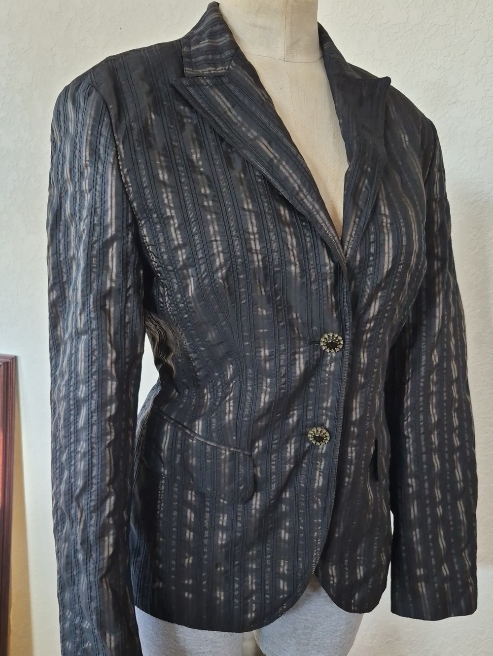 Taifun Collection Jacquard Stripe Blazer